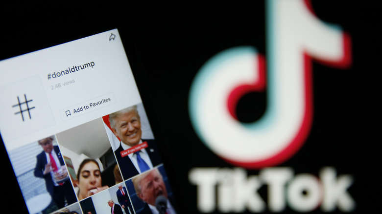 tiktok hashtag donald trump