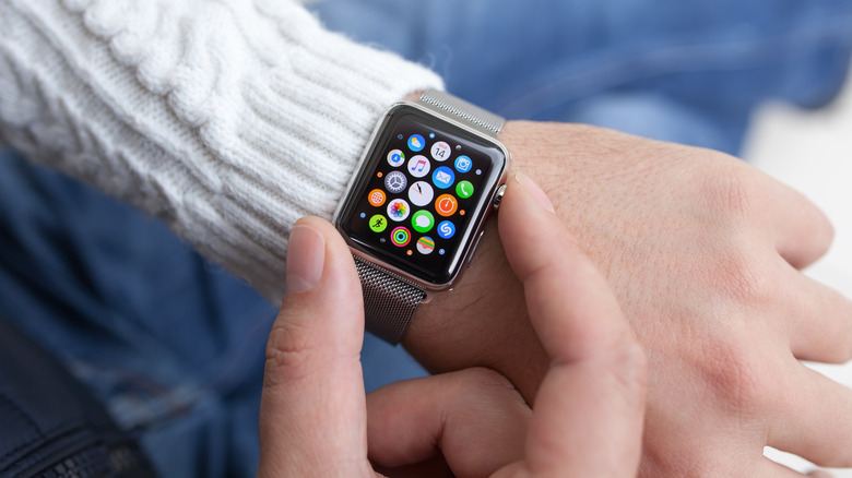 Apple Watch on wrist