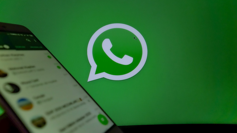 WhatsApp on a smartphone screen