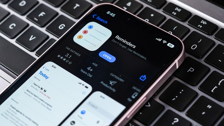 iPhone Reminders app