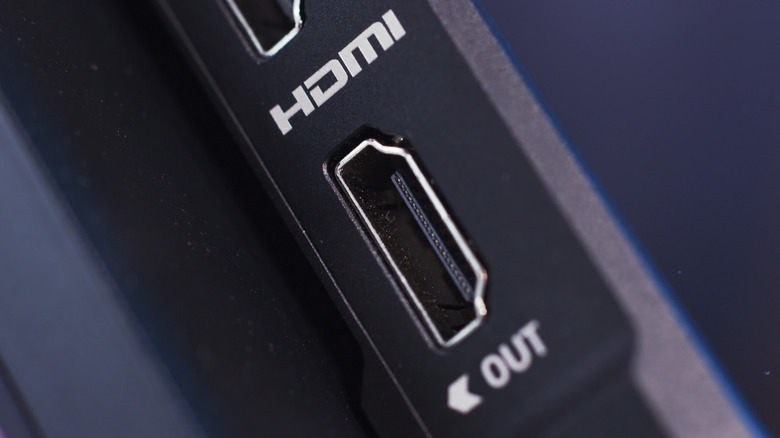 Picture of an HDMI slot