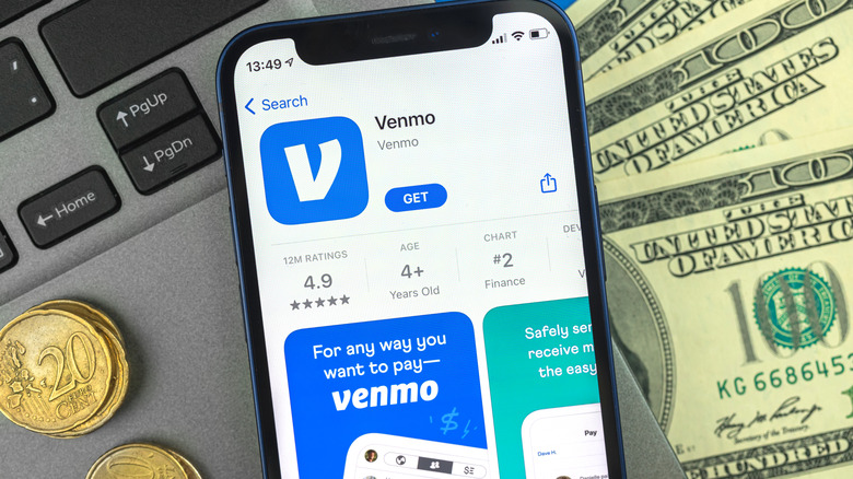 Venmo app over money