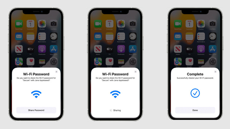 share Wi-Fi passwords with iOS