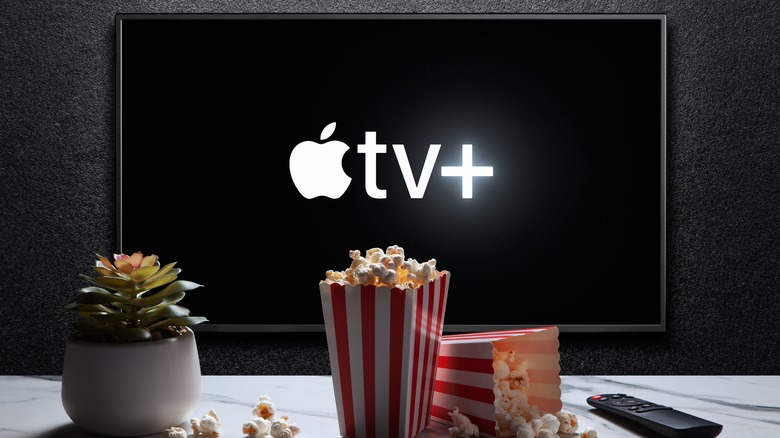 Apple TV+ logo on TV