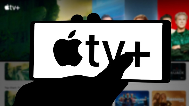 apple tv plus logo on phone