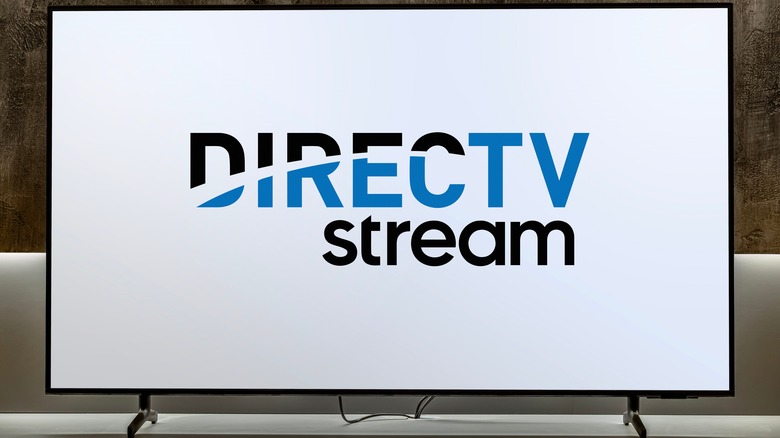 DirecTV Stream logo on tv