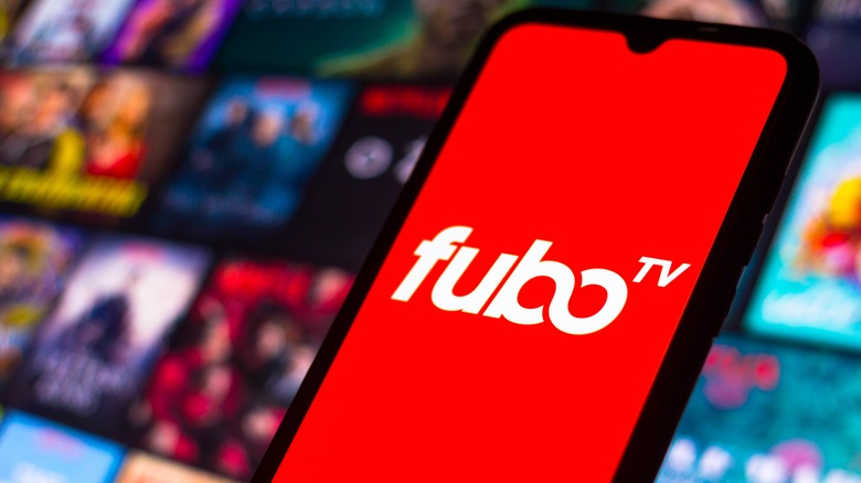 FuboTV logo on smartphone