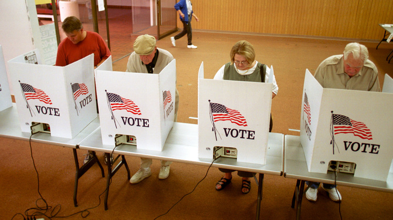 Voters during the controversial 2000 Presidential elections