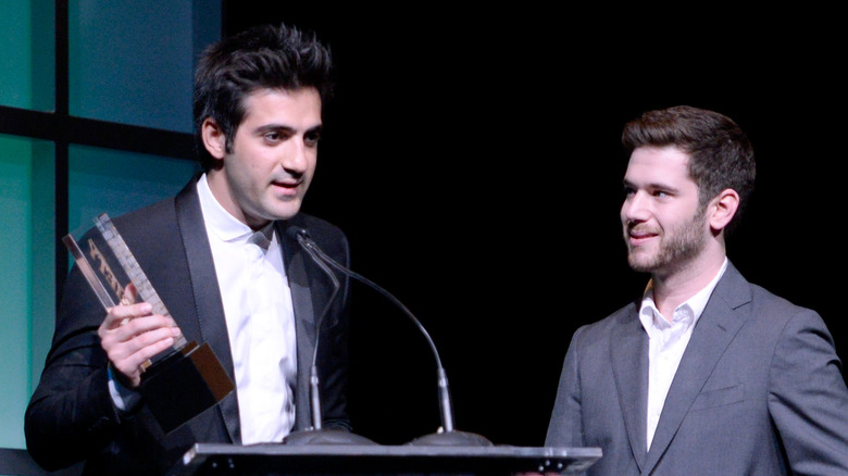 Rus Yusupov and Colin Kroll on stage together