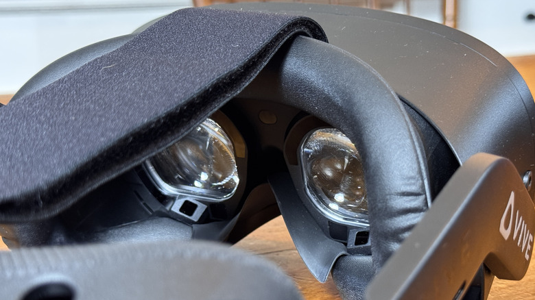 The Fresnel lenses in the HTC Vive Focus Vision.