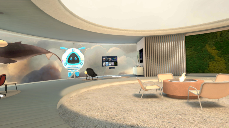 The lobby of the HTC Vive Focus Vision