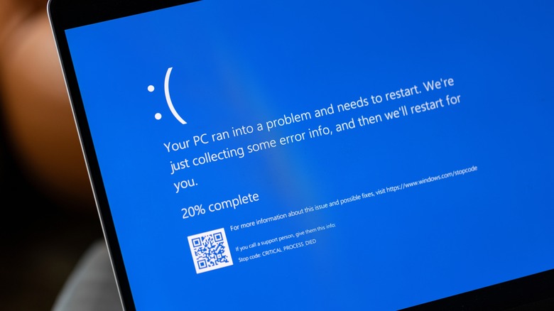 windows blue screen of death