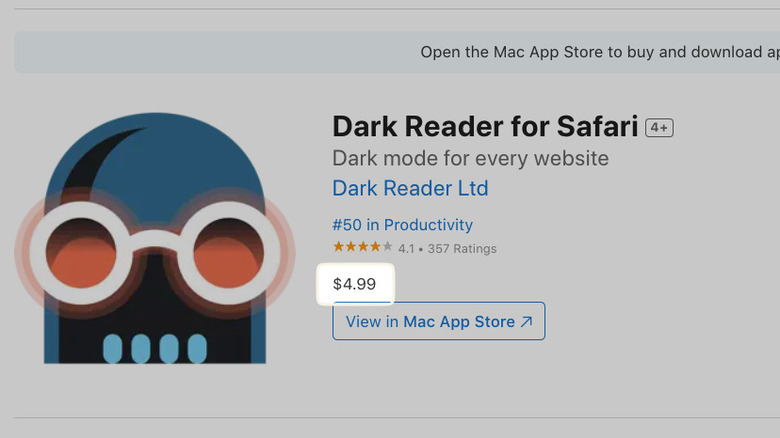 dark reader apple app store