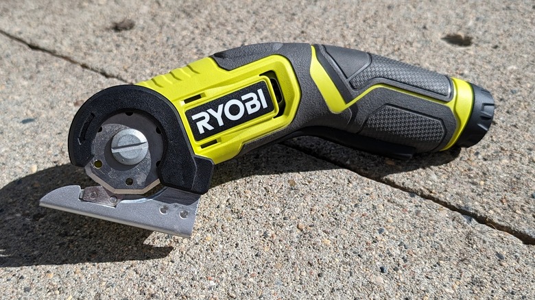 Ryobi USB Lithium Power Cutter Kit on cement