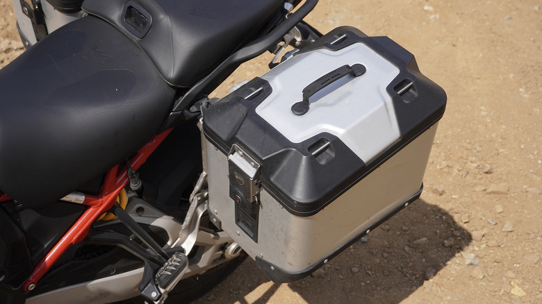 2024 Ducati Multistrada V4 Rally pannier saddlebag detail