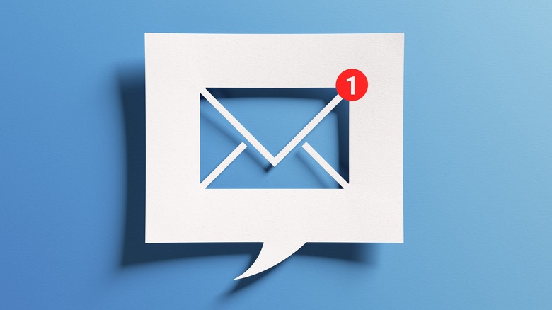 New email notification envelope icon