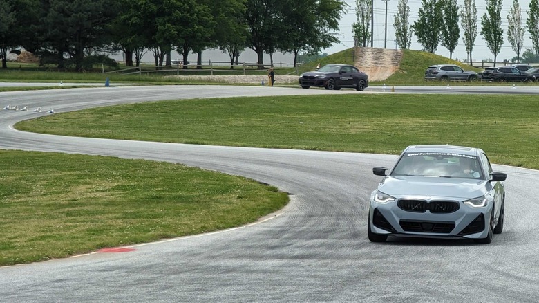 Cars on BMW's handling course