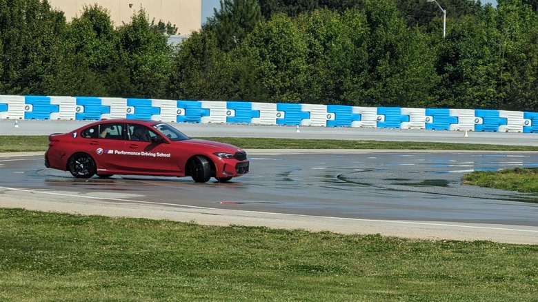 Drifting BMW skid pan