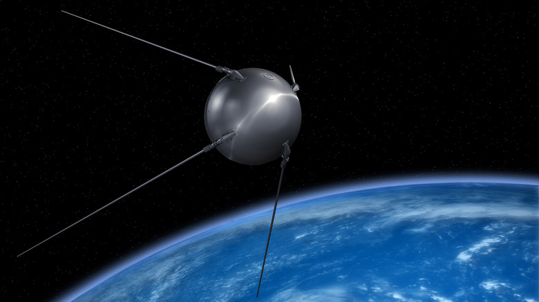 Sputnik over Earth