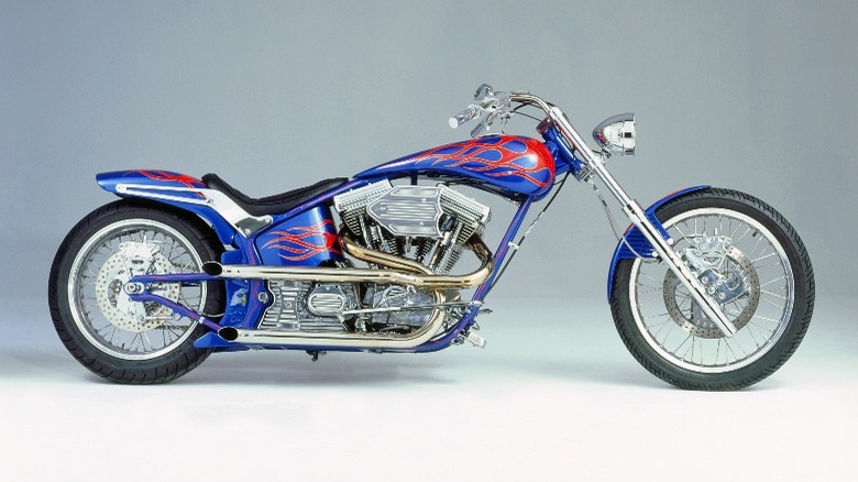 A Harley-vDavidson Chopper