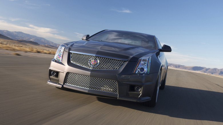 Cadillac CTS-V at high speed