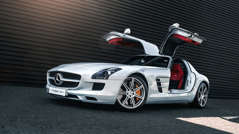 Mercedes-Benz SLS AMG with doors up