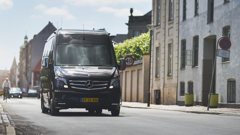 Mercedes-Benz Sprinter on the road