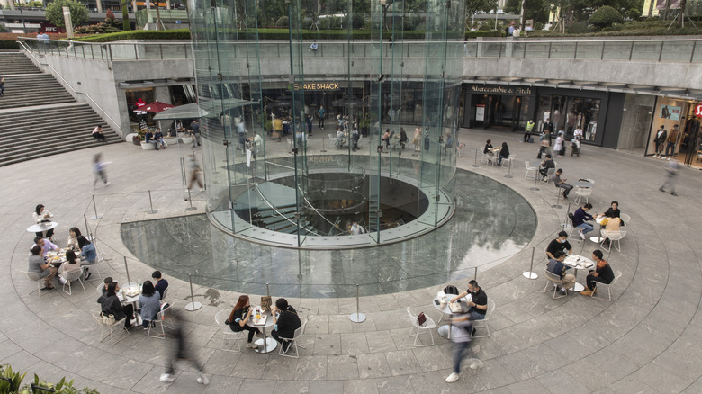 Apple office campus workers