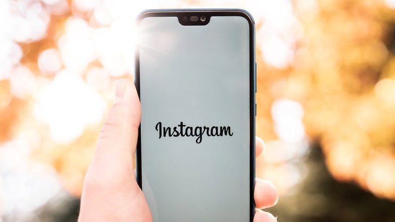 Instagram icon logo smartphone