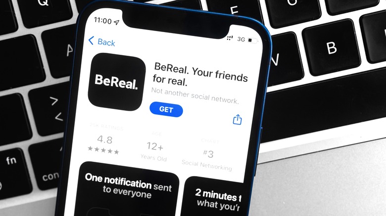 BeReal store page