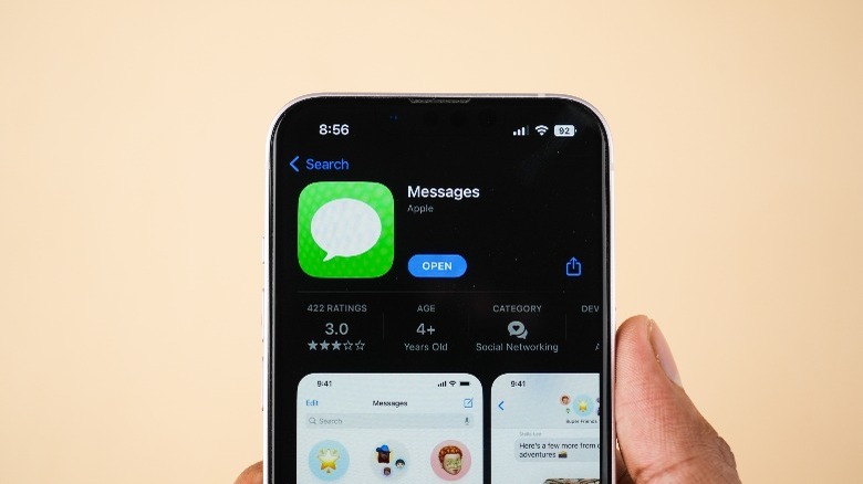 iMessage app on iPhone