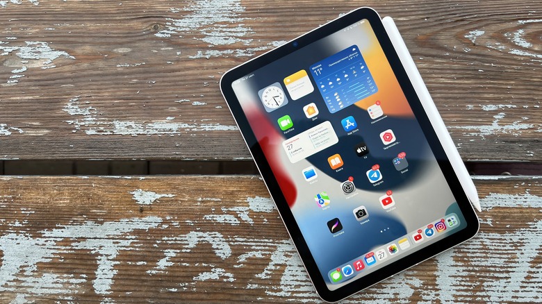 iPad on a table