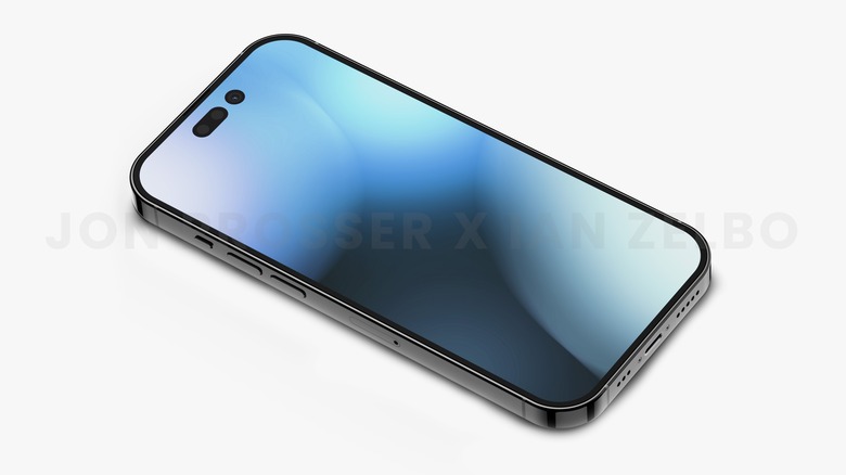 Alleged render of iPhone 14 Pro