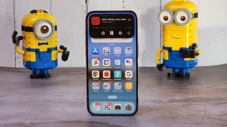 iPhone 14 Pro with Lego figures