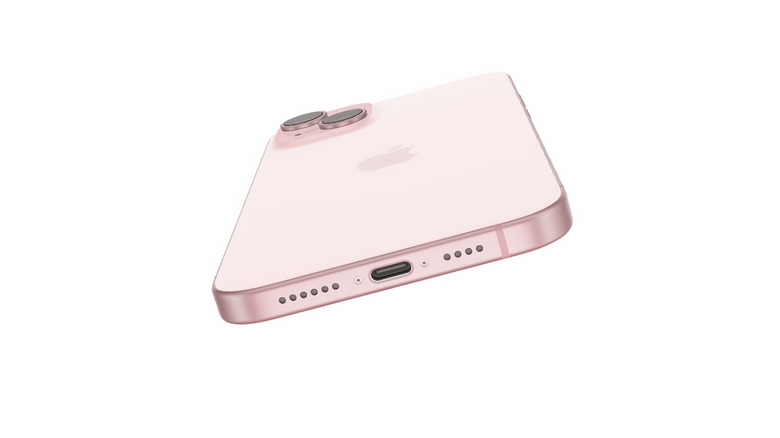 iPhone 15 pink USB-C