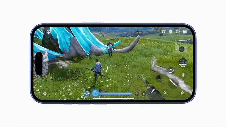 Gaming on iPhone 16