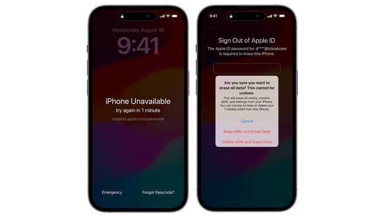 iPhone Unavailable Apple ID reset