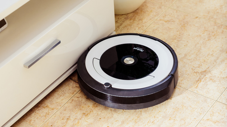 iRobot vacuum on floor