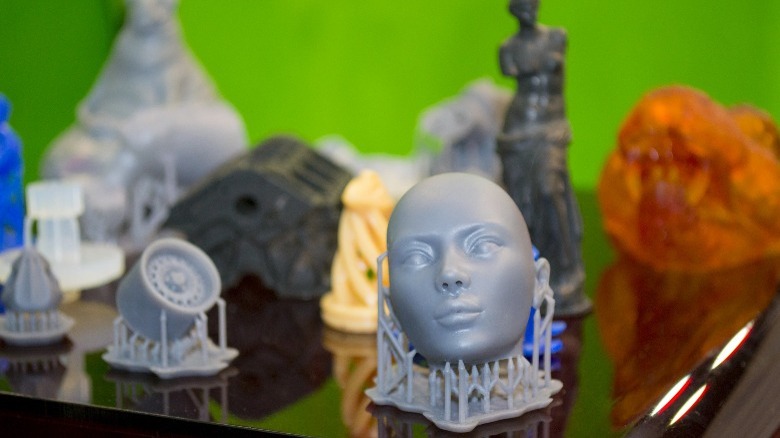 resin printed models