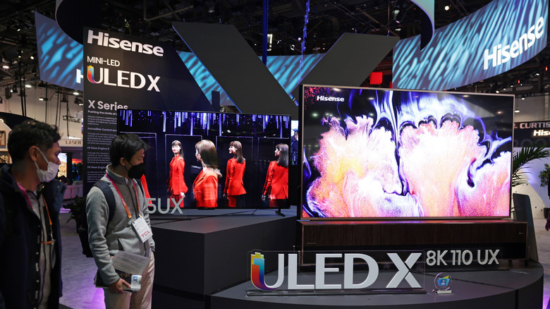 Hisense 8K TV demonstration at CES