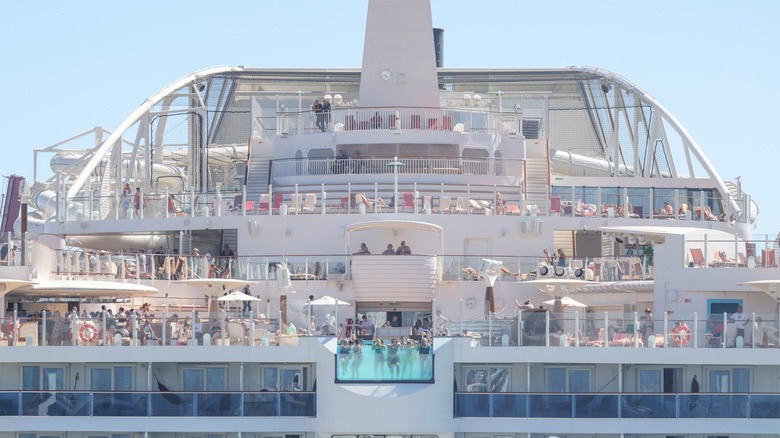 passengers on a cruise ship