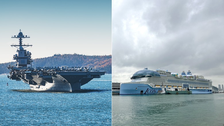 USS Gerald R. Ford vs. Icon of the Seas
