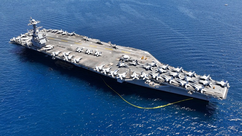 USS Gerald R. Ford sailing