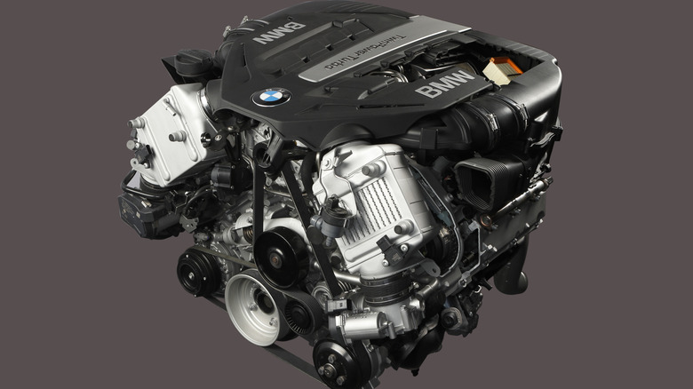 A BMW N63 engine