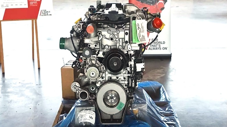 Shot of Alpha B6.7 gasoline engine prototype