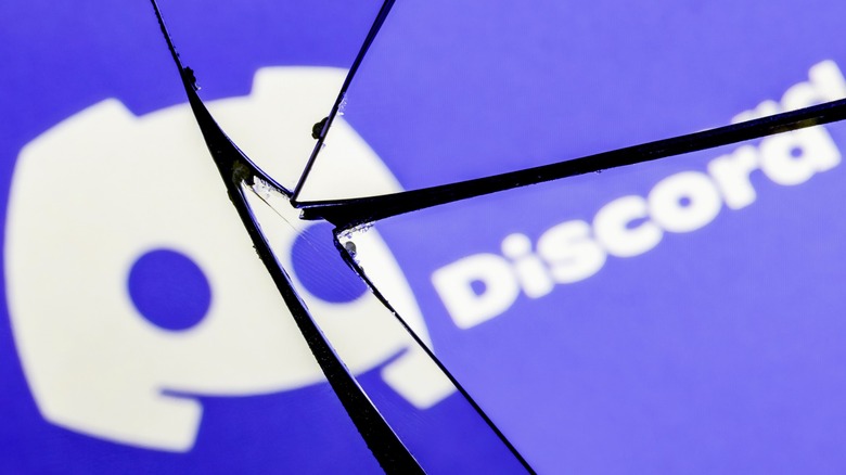 a shattered Discord logo 