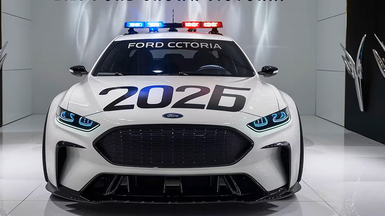 Ai image of 2025 Crown Victoria police car