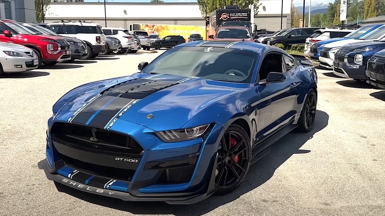 2022 Mustang Shelby GT500 parked in car lot