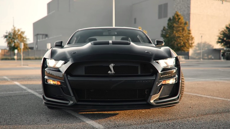 Cobra in the grill of 2022 Mustang Shelby GT500