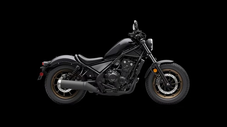 black Honda Rebel 500